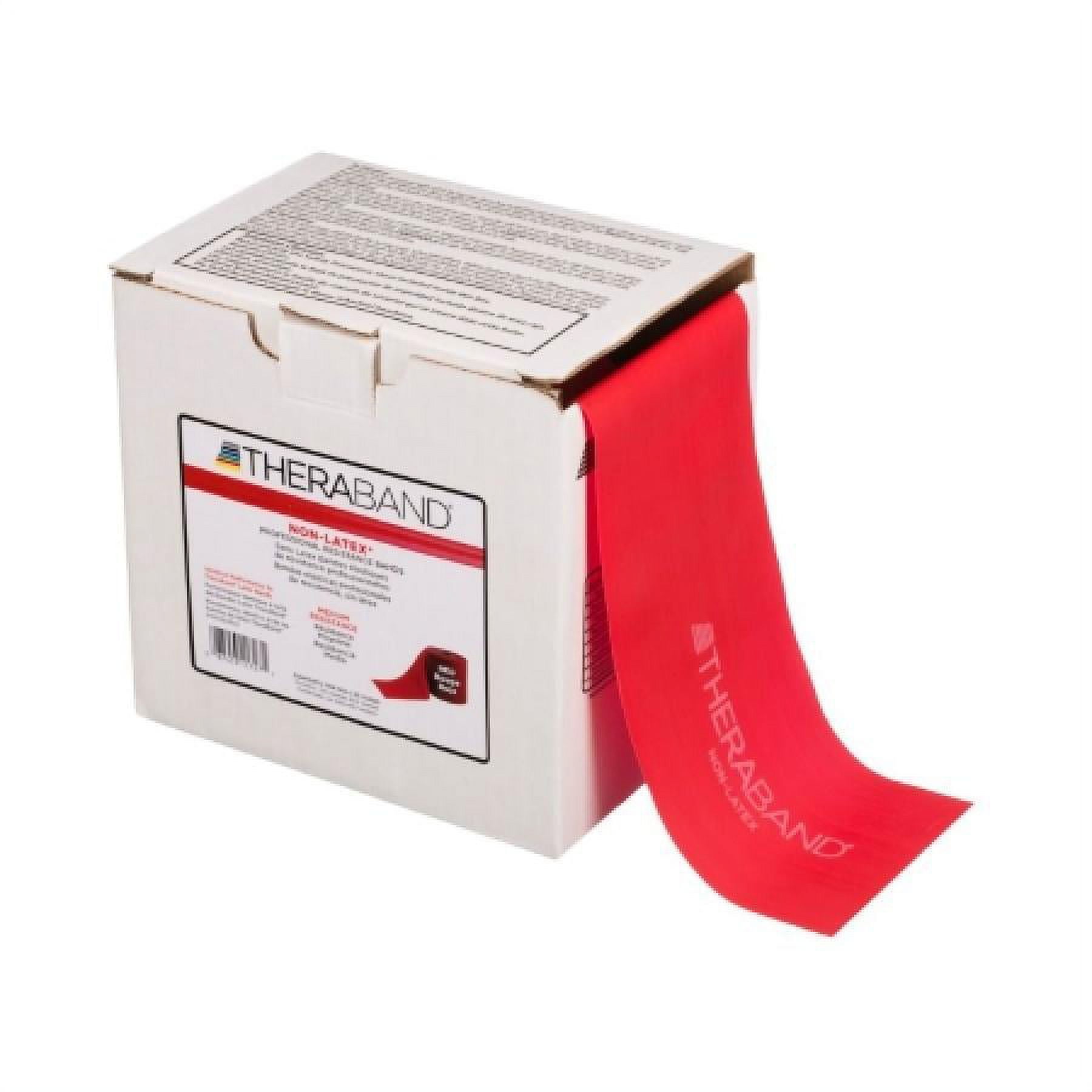 Thera-Band Exercise Resistance Band, Medium Resistance, 4 Inches x 50 Yards, Red, 1 Count