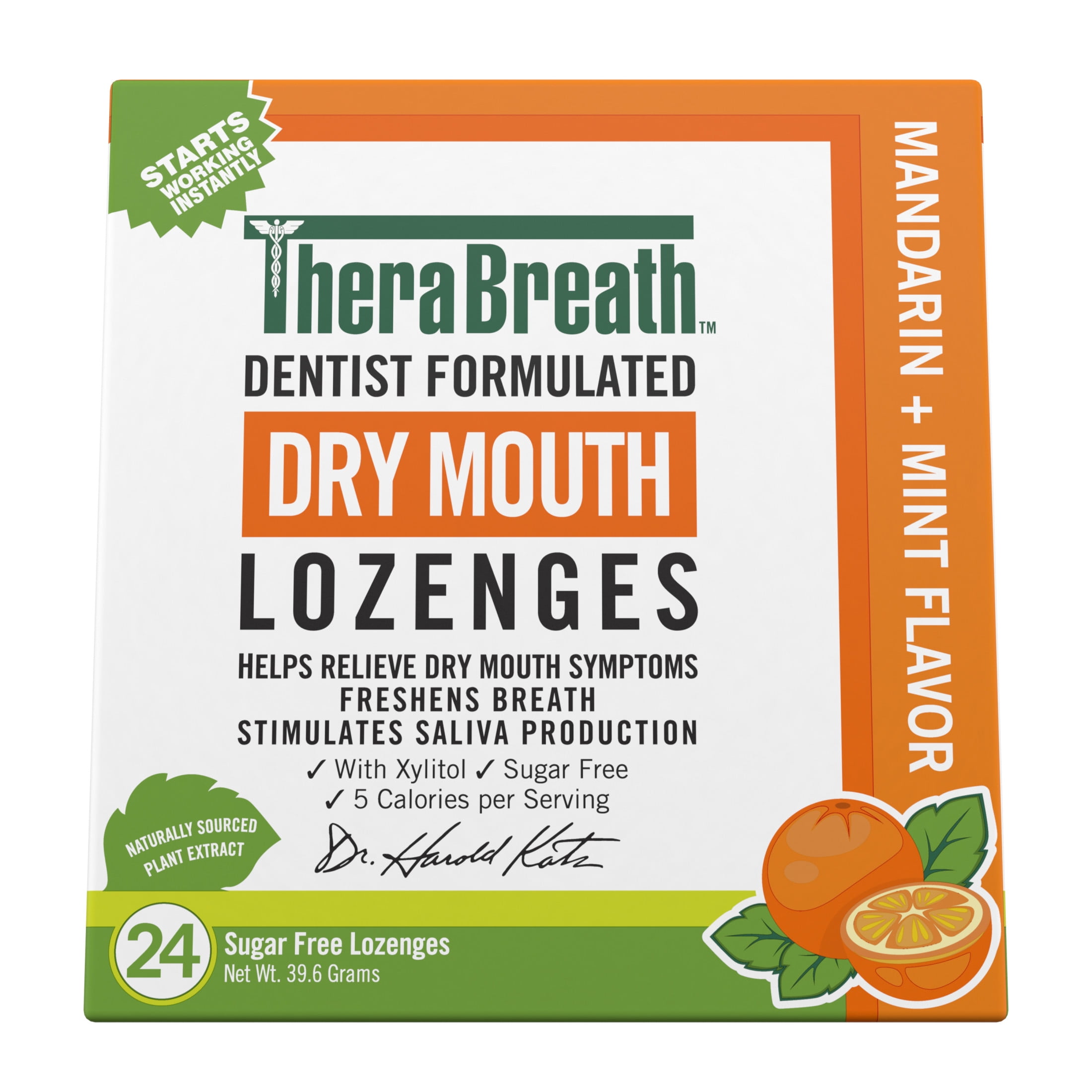 TheraBreath Dry Mouth Dentist Formulated Sugar-Free Lozenges