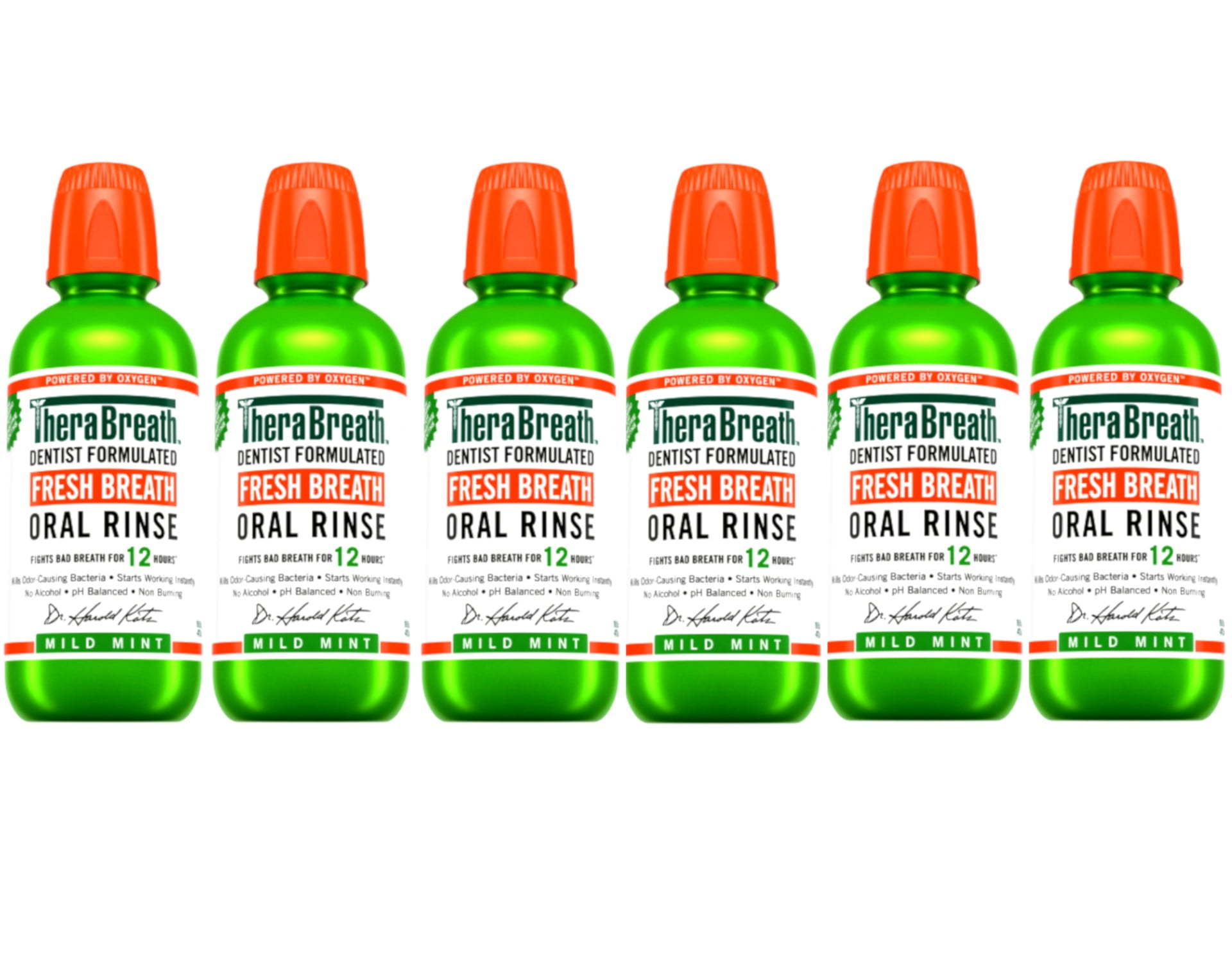 Thera Breath Oral Rinse with Dosage Cap, 16 oz, 6 Pack