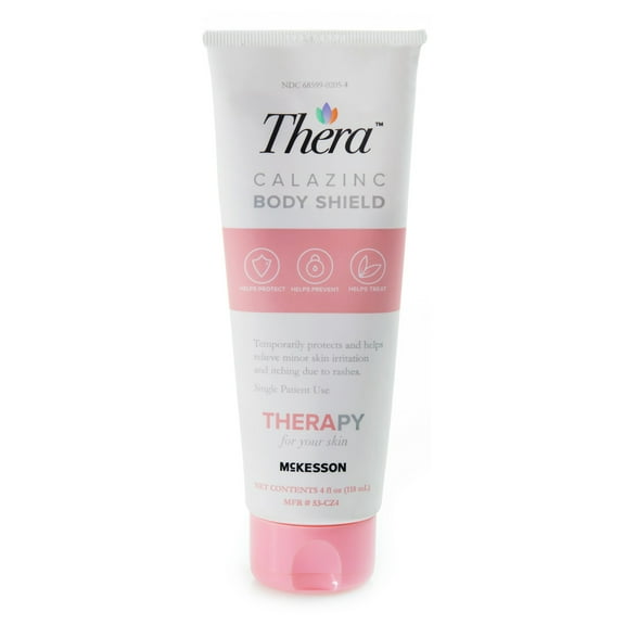 Thera Calazinc Body Shield Skin Cream for Dry, Chafing, Itchy Skin - 4 oz, 12 Ct