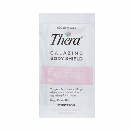 Thera Calazinc Body Shield Skin Cream for Dry, Itchy Skin - 4 gm Packet, 864 Ct
