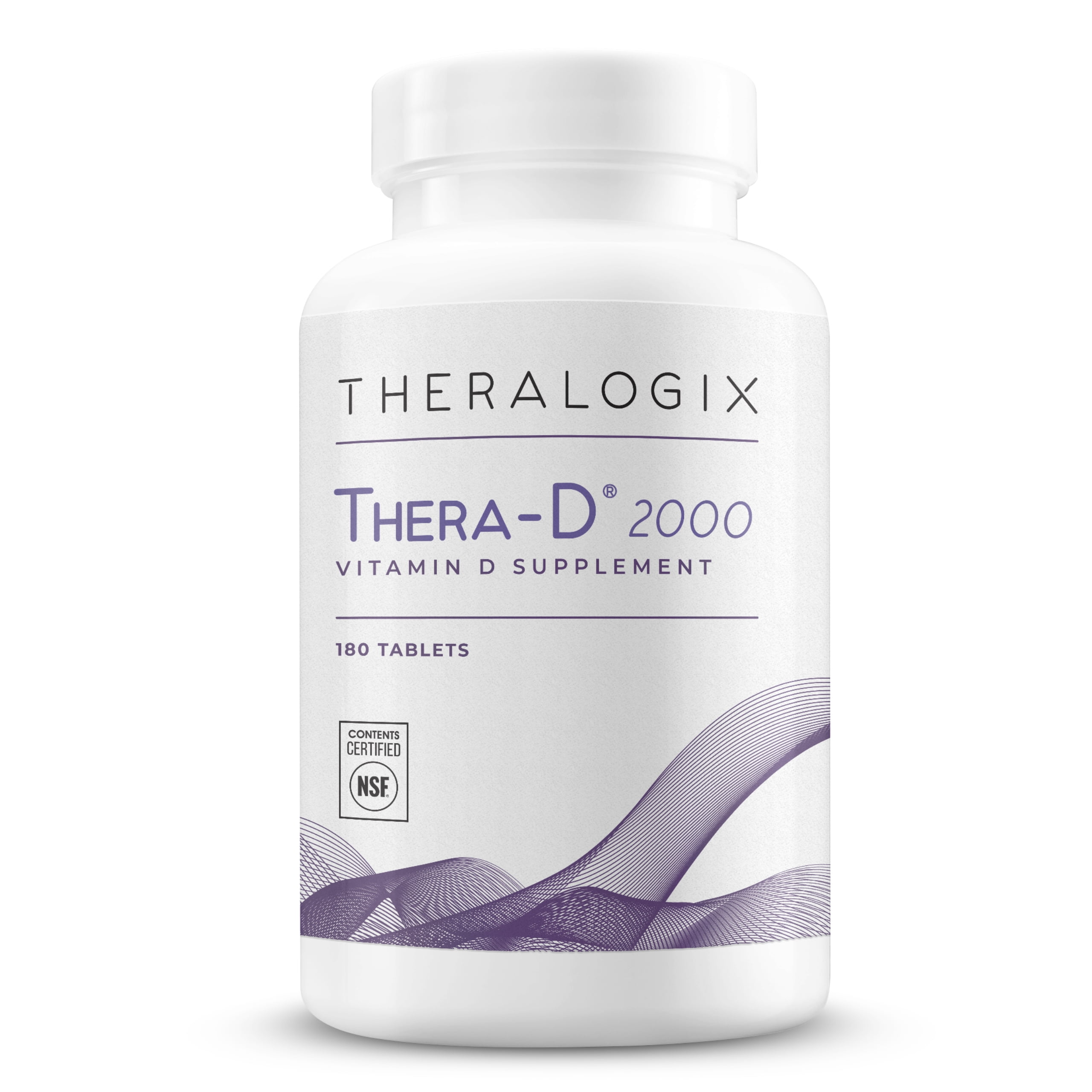 TheraD 2000 Vitamin D Supplement 2,000 IU Vitamin D3 Tablets 180