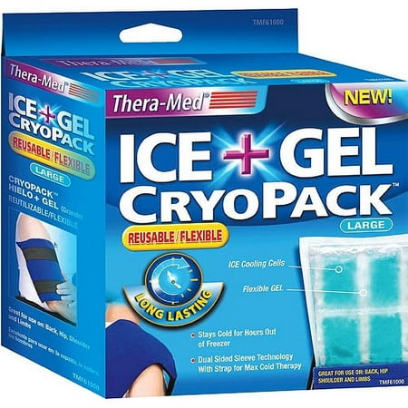 Thera-Med Ice + Gel Cryo Cold Pack, for Pain Relief from Swelling, Sports, Injuries, Large
