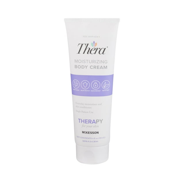 Thera Moisturizing Body Cream for Dry, Cracked Skin Lavender Scent, 4