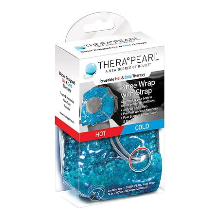 TheraPearl Reusable Hot & Cold Therapy Knee Wrap With Strap