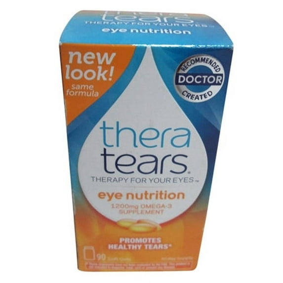 Thera Tears Eye Nutrition Omega-3 Supplement With Vitamin E, Capsules - 90 Ea, 6 Pack