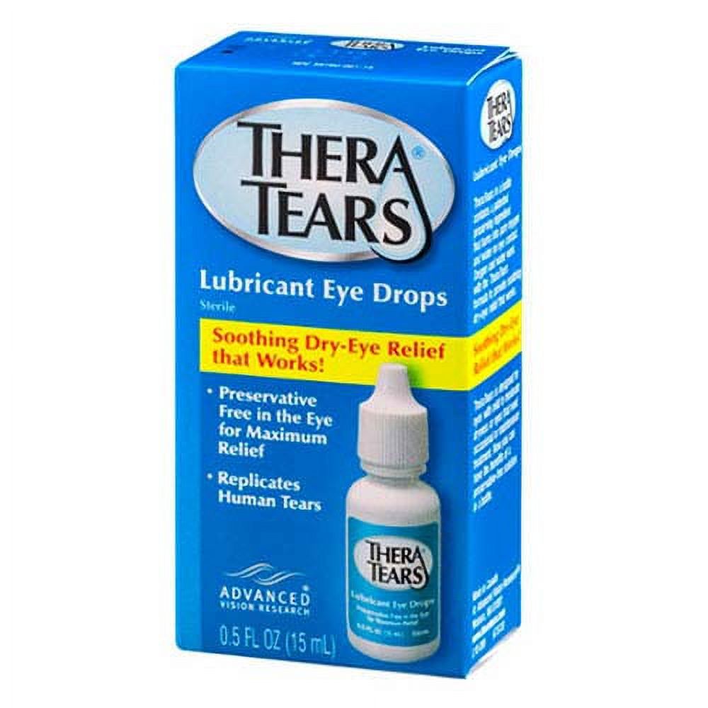 Thera Tears Lubricant Eye Drops 0.5 Oz, 2 Pack