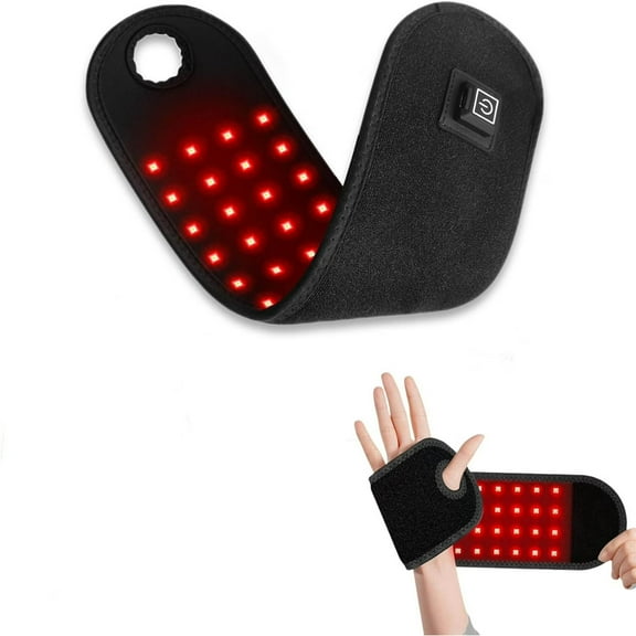 Thera Wrap for Carpal Tunnel, with Heat & Massage, 2026 New 3 in 1 Wrist Heating Pad, with 48 LEDs, Wrist Brace & Hands Wrap Pad for Knee Ankle Foot Joint, Just 15 Minutes A Day(1pcs)