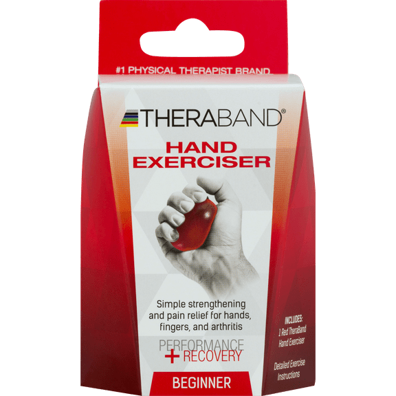 TheraBand Hand Exerciser Performance + Recovery Beginner, 2 Pack