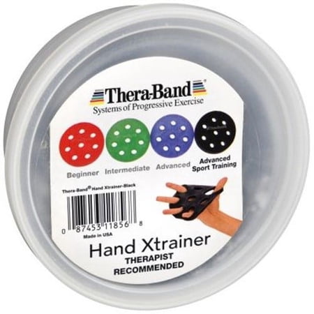 TheraBand Non-Latex Hand Xtrainer, Black, Heavy, Advanced Sport Training