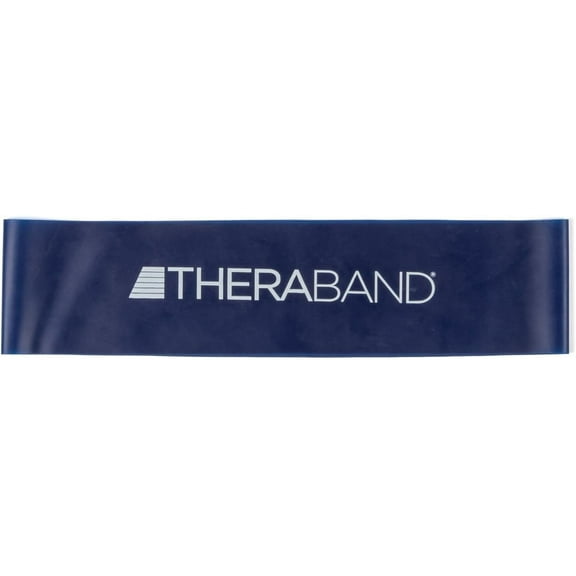 TheraBand Professional Latex Resistance Band Loop, 18 Inch, Blue, Extra Heavy, Advanced Level 1