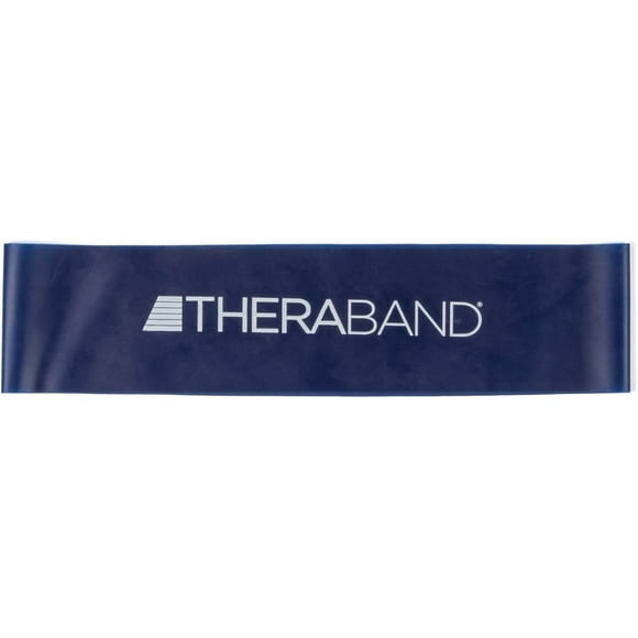 TheraBand Professional Latex Resistance Band Loop, 18 Inch, Blue, Extra Heavy, Advanced Level 1