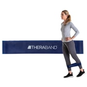 THERABAND Professional Latex Resistance Band Loop, 18 Inch, Blue, Extra Heavy, Advanced Level 1