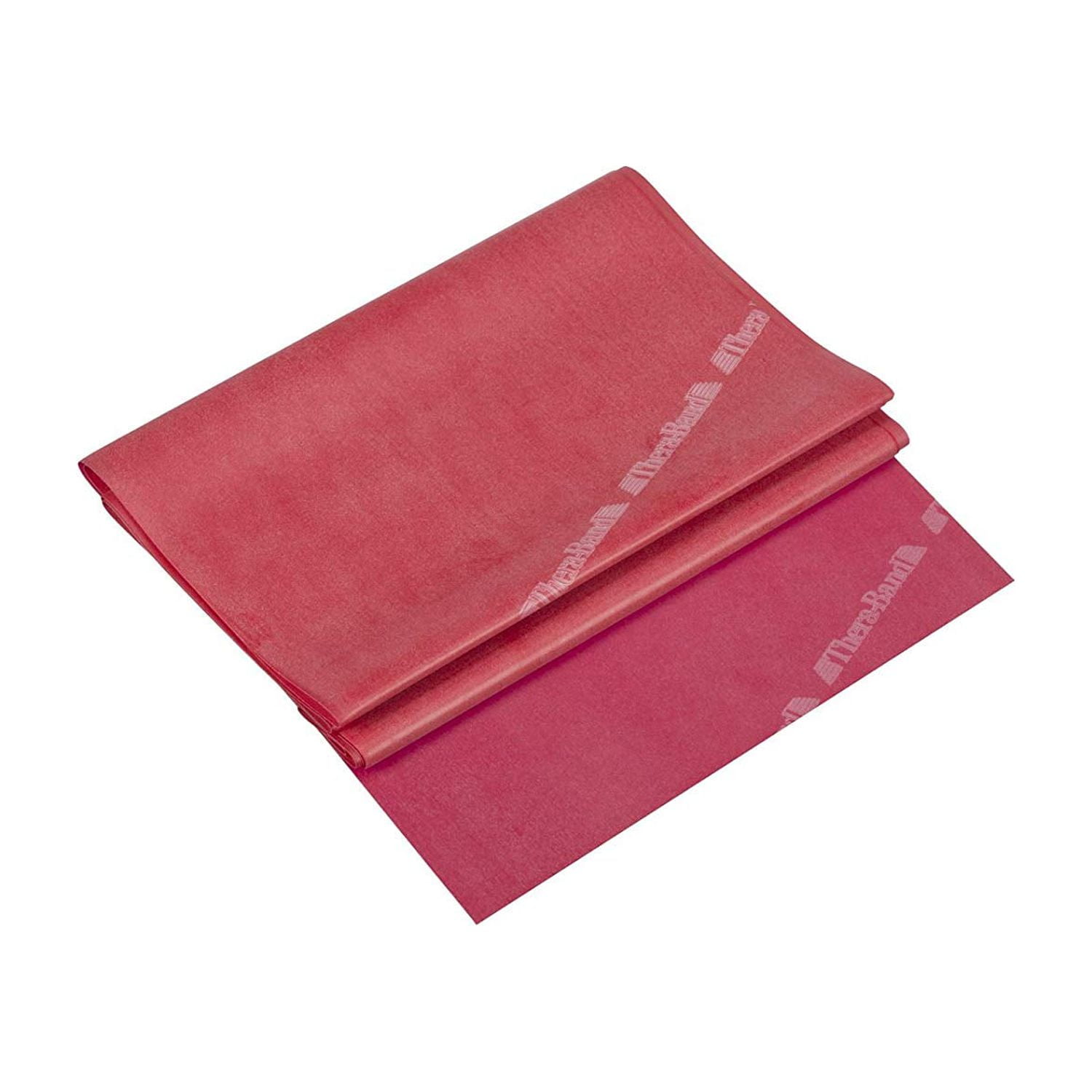 TheraBand Professional Latex Resistance Bands 5 Foot Red Medium Beginner Level 3 Individual Package