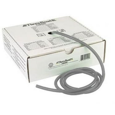 TheraBand Professional Latex Resistance Tubing, 25 Foot, Silver, Super Heavy, Advanced Level 2