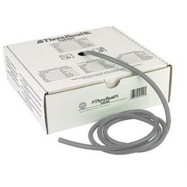 TheraBand Professional Latex Resistance Tubing, 25 Foot, Silver, Super Heavy, Advanced Level 2