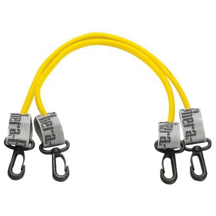 THERABAND Wellness Station Professional Latex Resistance Tubing With Connectors, Set of 2, 24 Inch, Yellow, Thin, Beginner Level 2