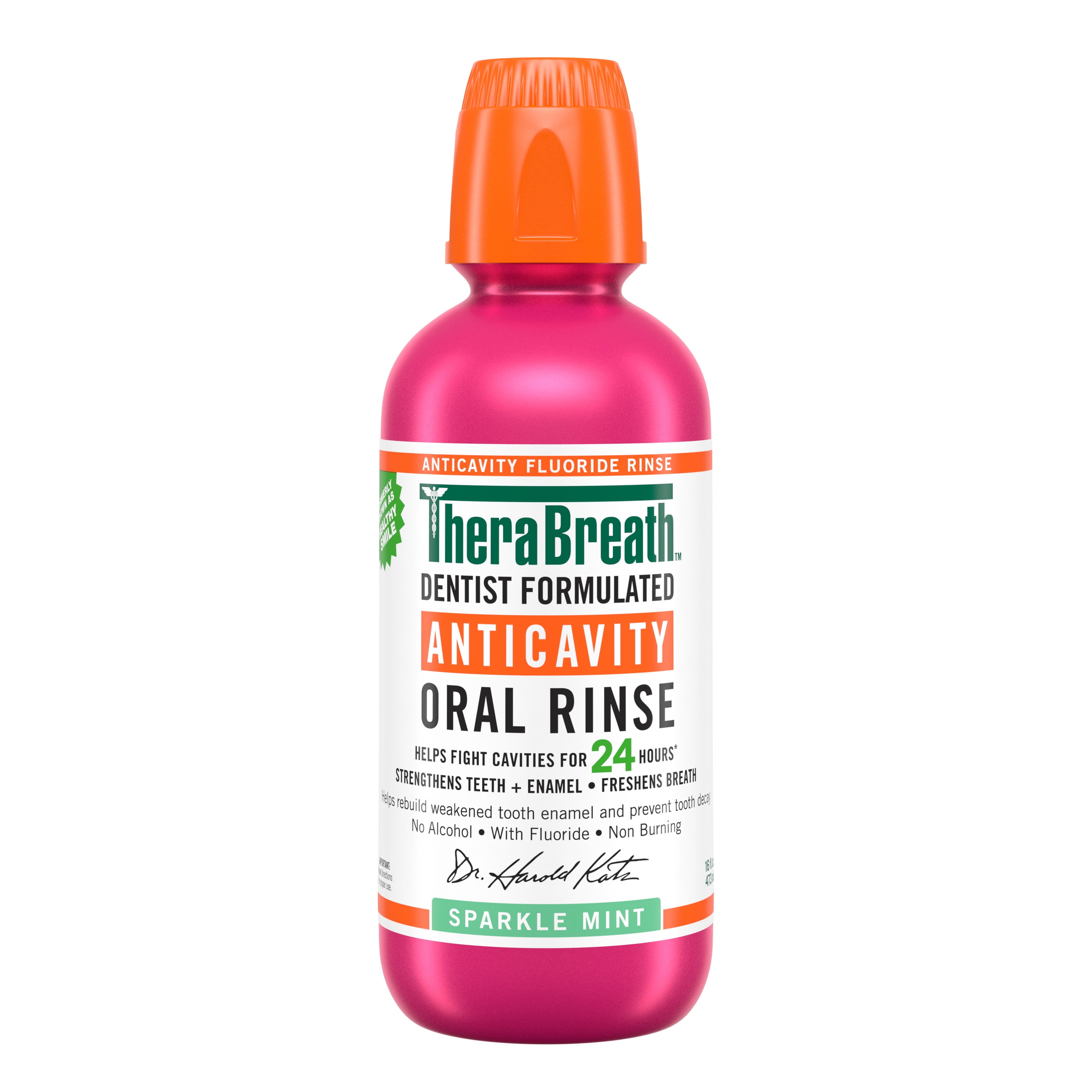 TheraBreath Anticavity Fluoride Mouthwash, Sparkle Mint, Dentist