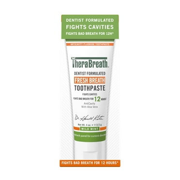 TheraBreath Dentist Recommended Fresh Breath Toothpaste, 4 oz