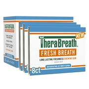 TheraBreath Fresh Breath Chewing Gum for Adults, Icy Mint Flavor, Sugar-Free with Xylitol, 3 Pack ( 3 Box of 3 Pack )