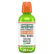 TheraBreath Fresh Breath Mouthwash, Mild Mint, Alcohol-Free Mouthwash for Adults, 16 fl oz
