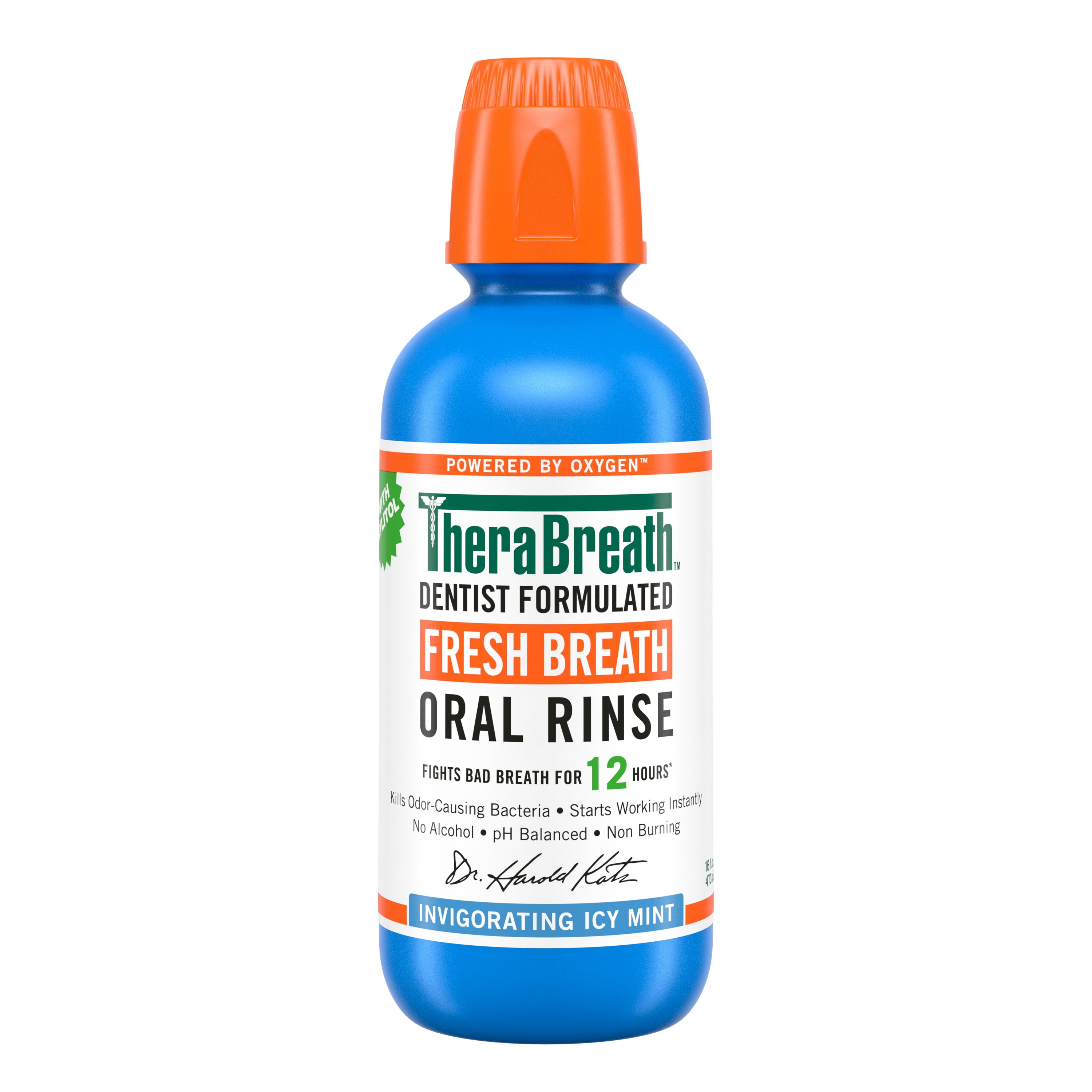 TheraBreath Fresh Breath Oral Rinse - Icy Mint - 16 oz (Packaging May Vary)