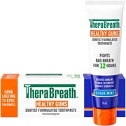 TheraBreath Healthy Gums Toothpaste, Anticavity & Gingivitis Protection, Clean Mint, 4 oz