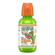 TheraBreath Kids Mouthwash with Fluoride, Organic Wacky Watermelon, Anticavity, 10 fl oz