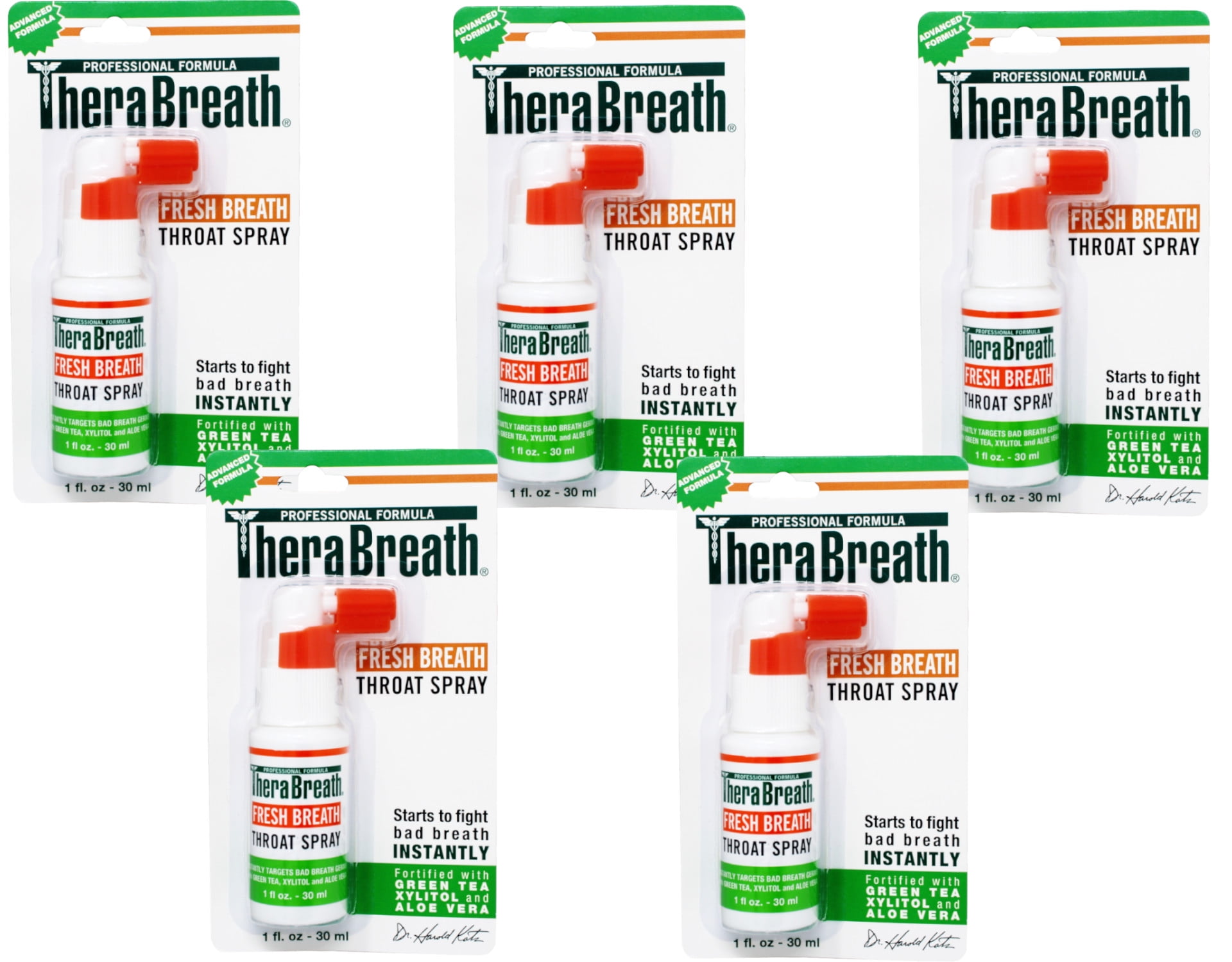 TheraBreath Professional Formula Fresh Breath Throat Spray with Green(06)