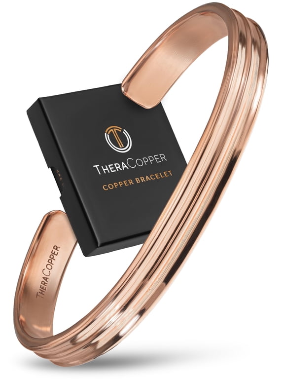 Copper Bracelet for Men & Women — 100% Pure Copper Bracelets — Raw, Solid & Uncoated Handmade Tibetan Bracelet Cuff Bangles (Tier)
