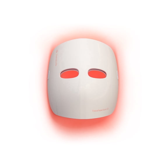 TheraFace Mask Glo by Therabody, Cordless Red Light Therapy Mask with Blue and Infrared LED Light