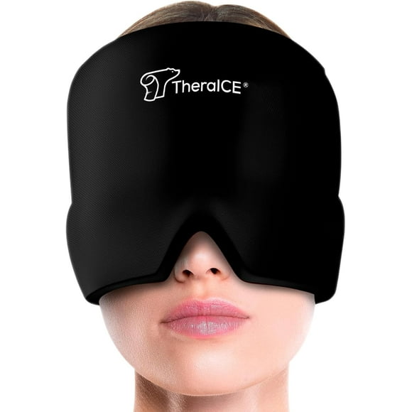 TheraICE Migraine Relief Cap, Hot and Cold Gel Therapy, Headache Ice Pack Mask, Tension and Stress