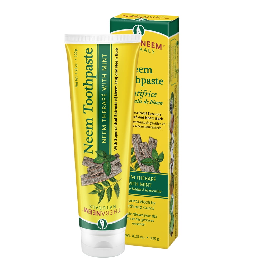 TheraNeem Organic Mint & Clove Neem Toothpaste No Fluoride & Vegan