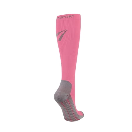 TheraSport Mild Compression Athletic Recovery Sock, 15-20mmHg Compression, Pink, Small