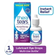 TheraTears Dry Eye Therapy Lubricating Eye Drops, Daily Use, 1 fl oz Bottle
