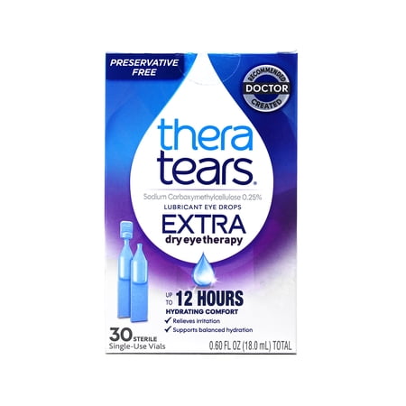 TheraTears Extra Dry Eye Therapy Lubricant Eye Drops Preservative Free 30ct, 30 Count