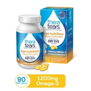 TheraTears Eye Nutrition 1200mg Advanced Flaxseed Omega-3 Supplement 90CT