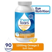 TheraTears 1200mg Omega 3 Supplement for Eye Nutrition, Daily Use, 90 Count