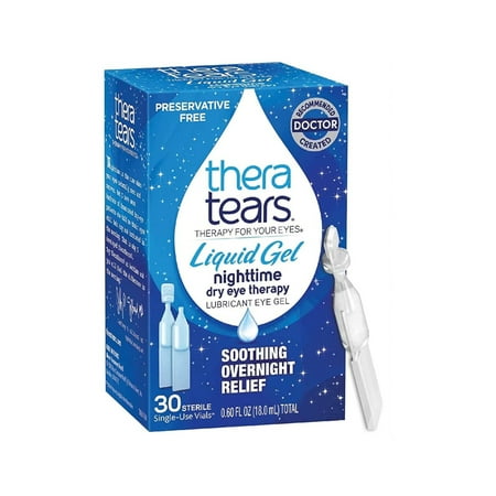 TheraTears Liquid Gel Nighttime Dry Eye Therapy, 28 Count