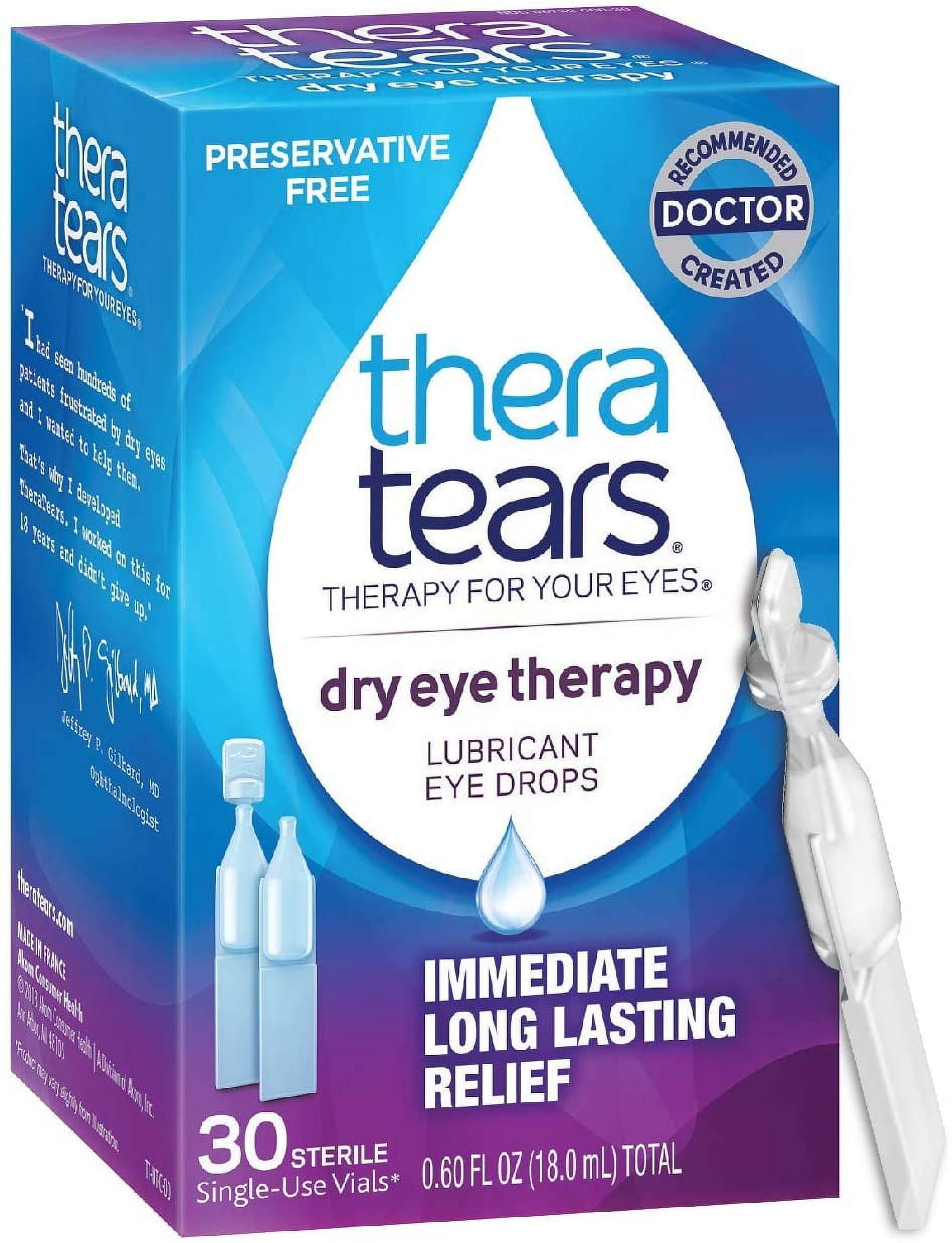 TheraTears Lubricant Eye Drops Single-Use Containers 32 Each (Pack of 4)