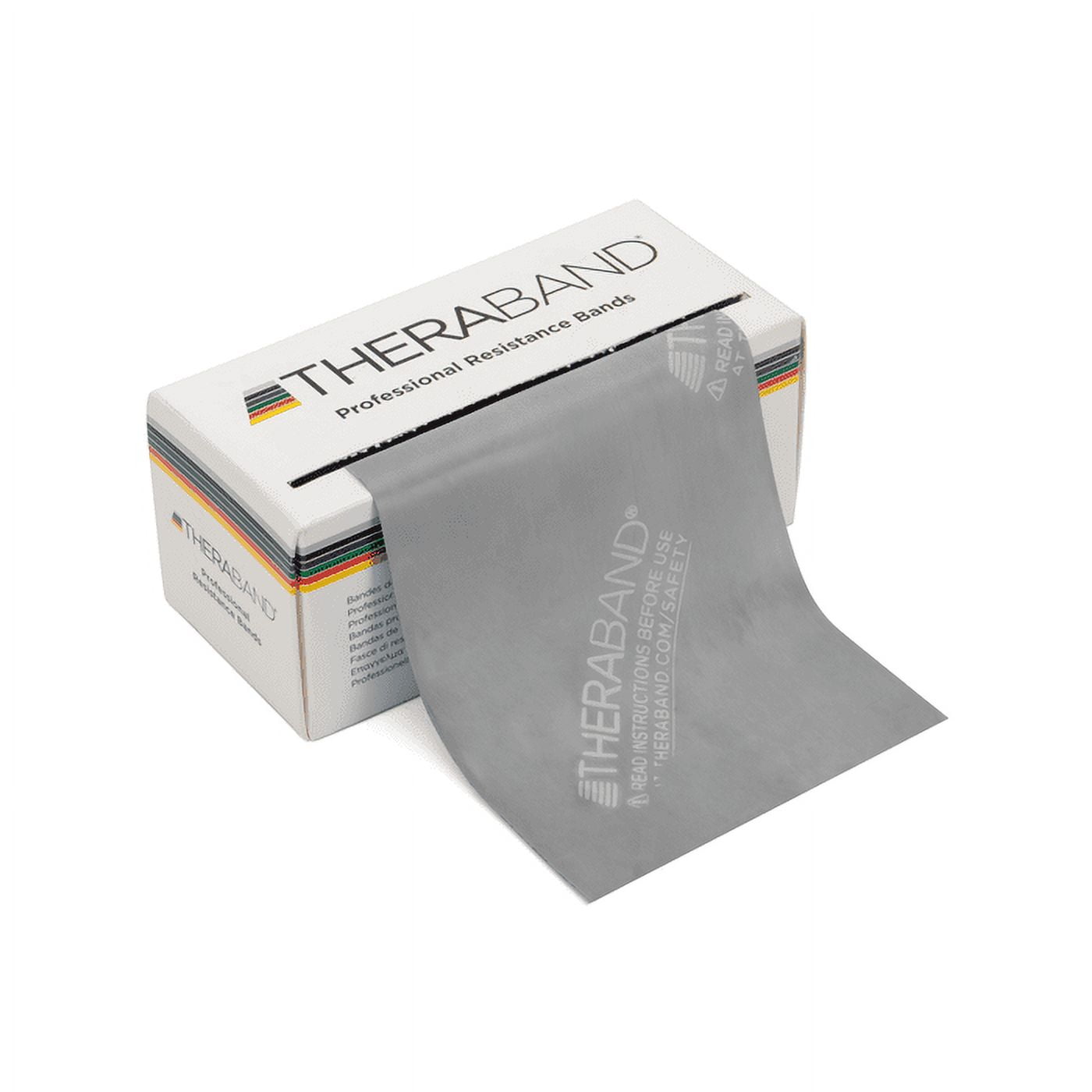 Theraband Professional Latex Resistance Bands, 6 Yard Roll, Super Heavy, Silver