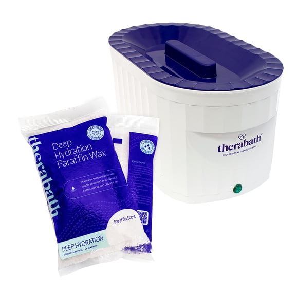 Therabath Professional Thermotherapy TB6 Paraffin Wax Bath with Deep Hydration Paraffin Wax Refills - Helps Relieve Muscle Stiffness - Heat Therapy - Made in USA - 6 lb. Free & Clear