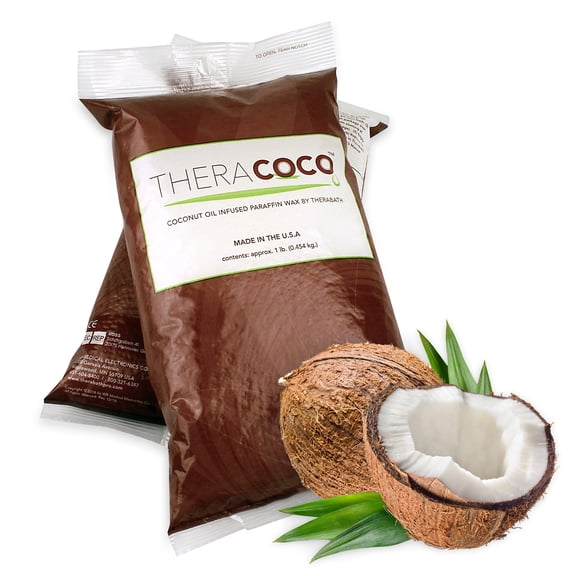 Therabath TheraCOCO Paraffin Wax Refills - Wax Beads - For Arthritis Discomfort, Stiff Muscles & Dry Skin - With Coconut Oil - For Hands, Feet, Body - Hydrates - Made in USA, 6 lb. Clearly Coconut