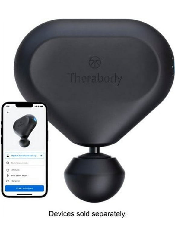Therabody Theragun Mini 2nd Gen Handheld Percussive Massager, Portable Deep Tissue Massager, Black