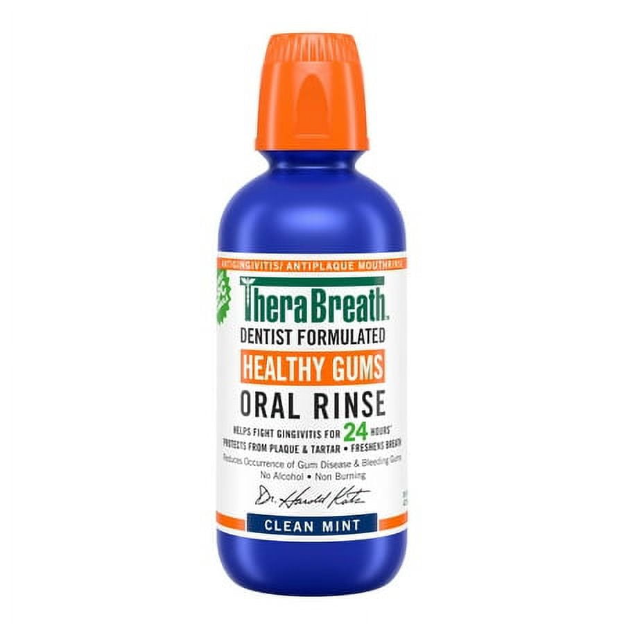 Therabreath Healthy Mouthwash Rinse, Mint, 16 Oz, 6 Pack