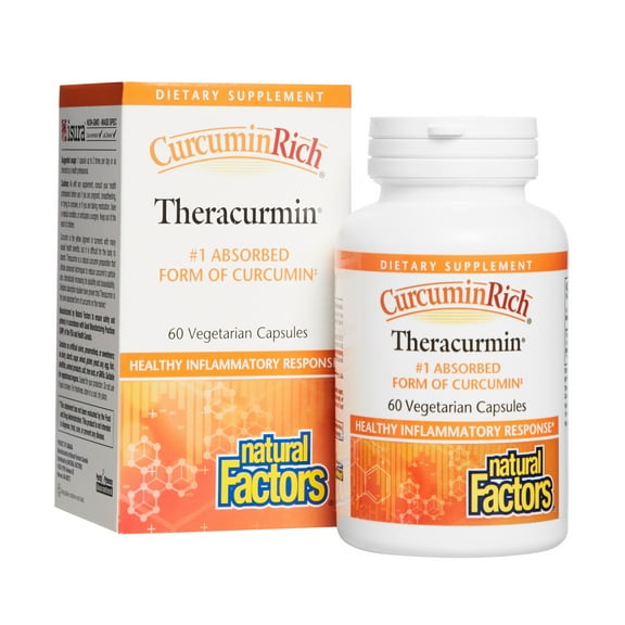 CurcuminRich Theracurmin by Natural Factors, Turmeric, 60 Capsules (60 servings)