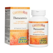 CurcuminRich Theracurmin by Natural Factors, Turmeric, 60 Capsules 60 servings
