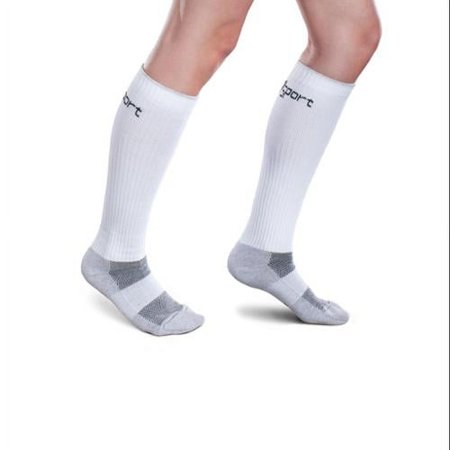 Therafirm White Core-Sport Compression Socks 15-20 Mmhg Size Small NEW