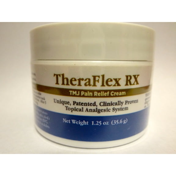 Theraflex RX TMJ Cream (Doctor Formulated) This is a Patented Topical Cream which provides masseter muscle and temporomandibular joint relief (TMJ)