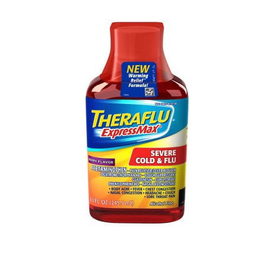 Theraflu ExpressMax Severe Cold & Flu Berry Warming Relief (Pack of 10